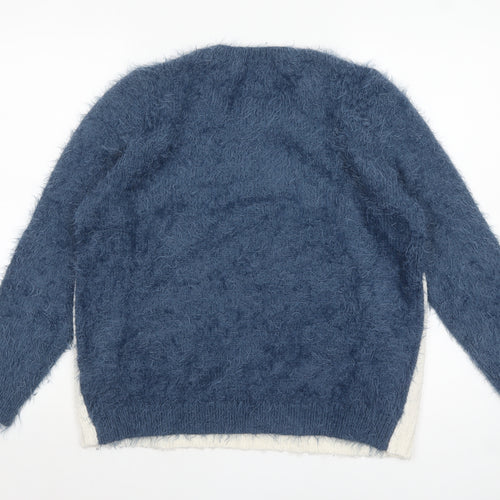 Marks and Spencer Women’s Multicoloured Size 12 Fluffy Snowflake Jumper