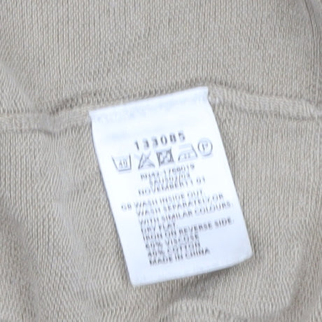 Monsoon Women Beige L Open Knit Long Sleeve Cardigan