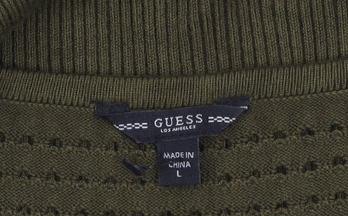 Guess Women Green Bodycon Knit Cut Out Dress Size 12