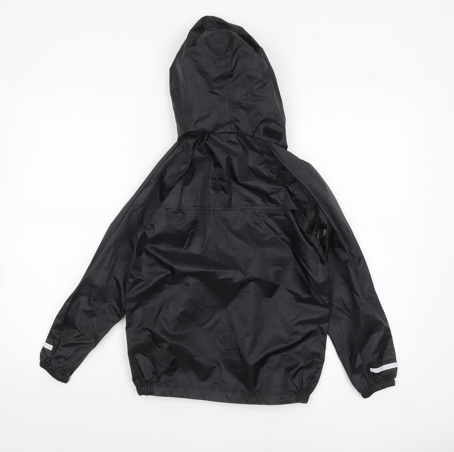 Hunter Reign Hartwick Boys Black Hooded Waterproof Rain Coat 5-6 Years