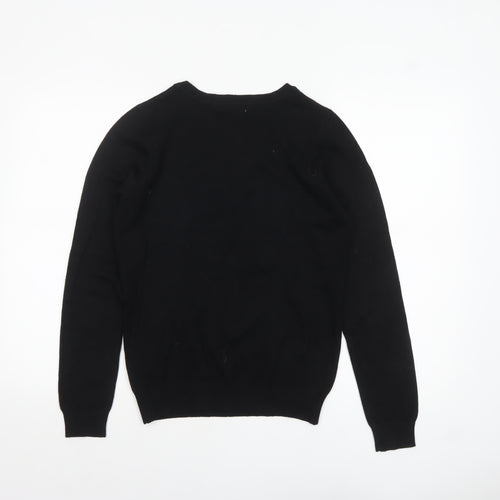 Peacocks Women's Black Size 10 Sequin Christmas Pullover Jumper