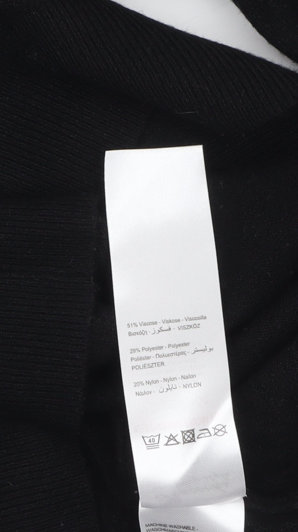 Peacocks Women's Black Size 10 Sequin Christmas Pullover Jumper