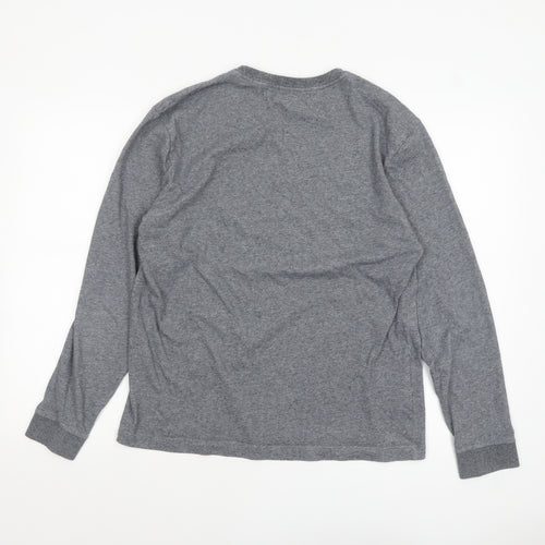 Lacoste Sport Men's Grey Long Sleeve Cotton Top M Regular Fit