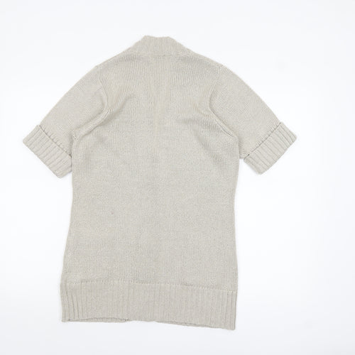 Marks and Spencer Women’s Grey Short Sleeve Button Cardigan UK 10