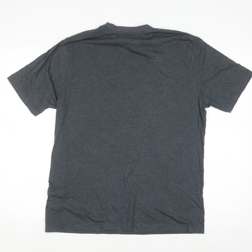 Character.com Men’s Grey Marvel SHIELD Logo T-Shirt Size L