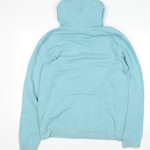Adidas Men's Blue Pullover Hoodie Size M Sports Logo Fleece