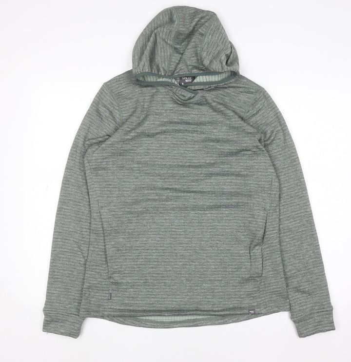 Sprayway Womens Green Size 12 Linhay Hooded Pullover Sweatshirt