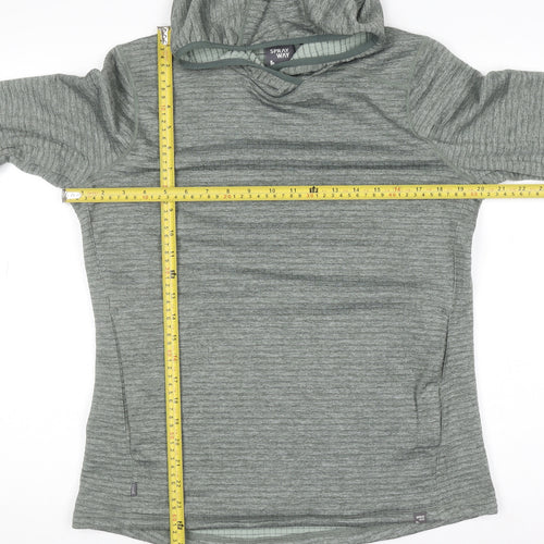Sprayway Womens Green Size 12 Linhay Hooded Pullover Sweatshirt