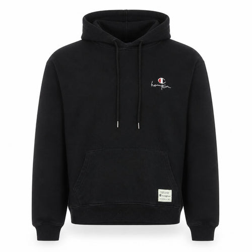 Champion Men's Black XL Pullover Hoodie Fleece Logo Sweatshirt