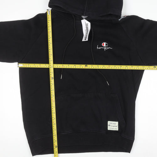 Champion Men's Black XL Pullover Hoodie Fleece Logo Sweatshirt