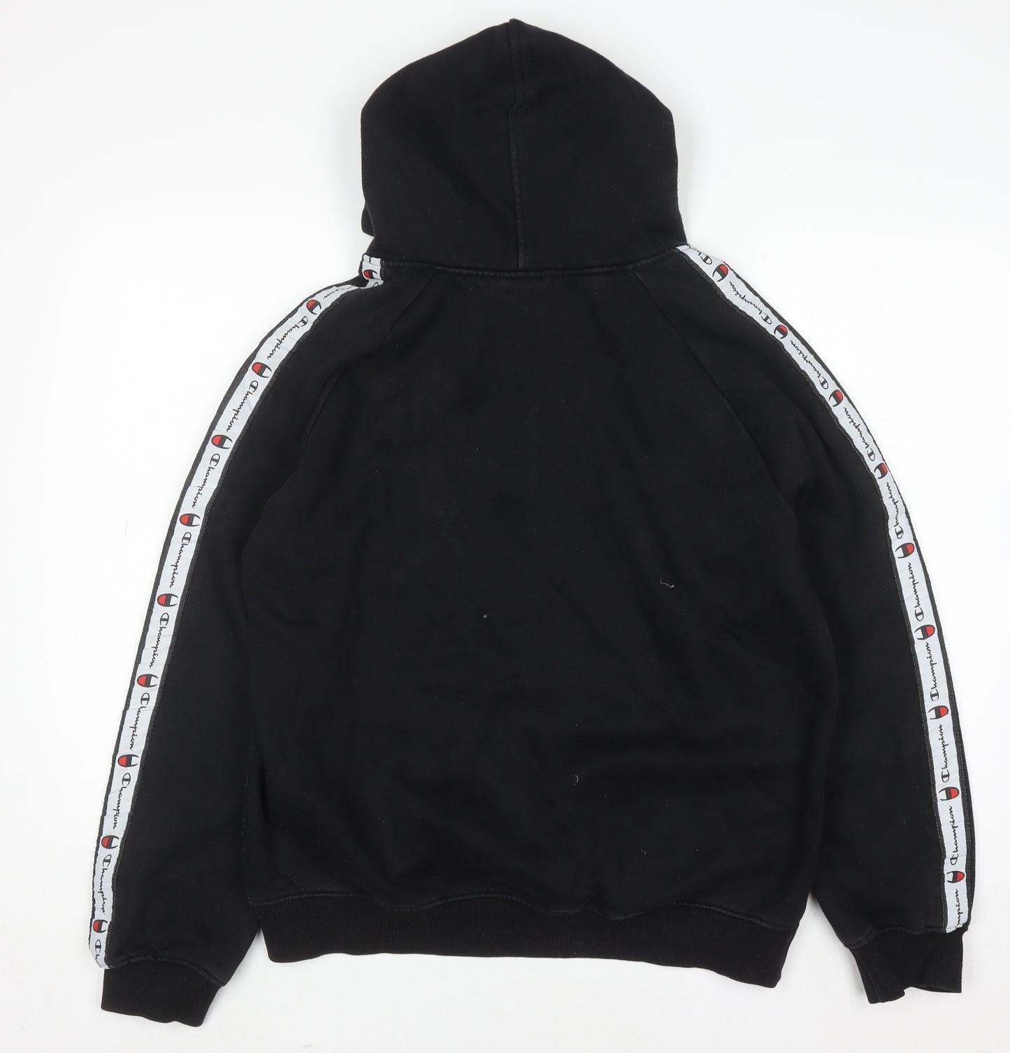 Champion Men's Black XL Pullover Hoodie Fleece Logo Sweatshirt