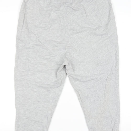 Adidas Women Grey Jogger Sweatpants Size 10 Lightweight Cotton Blend