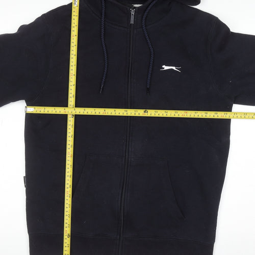 Slazenger Men’s Black Full Zip Hoodie Size M Fleece Sweatshirt