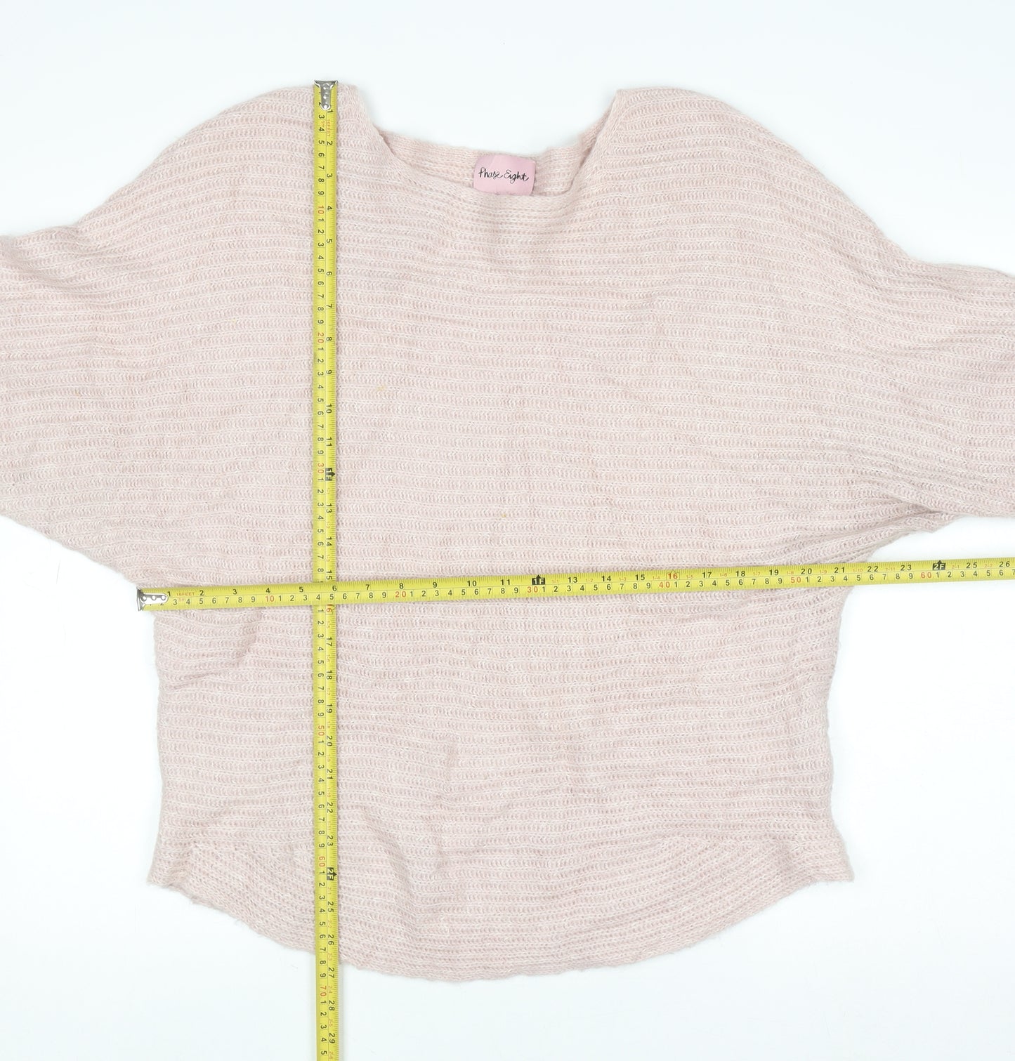 Phase Eight Women Beige L Knit Boat Neck Pullover Jumper