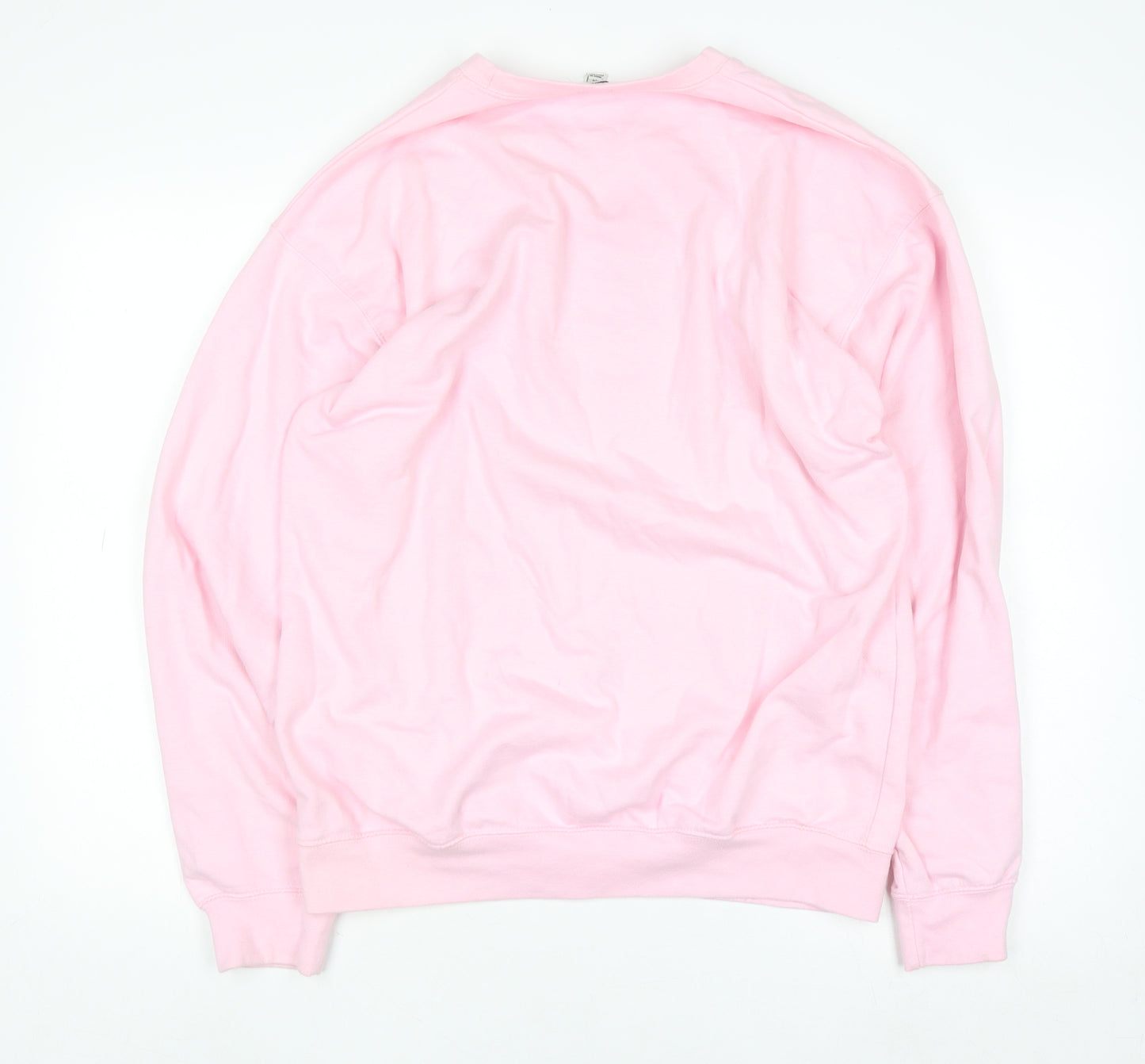 River Island Womens Pink Ca Va? Graphic Pullover Sweatshirt Size M