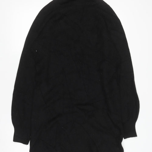 MNG Women’s Black Knit Roll Neck Long Sleeve T-Shirt Dress Size M