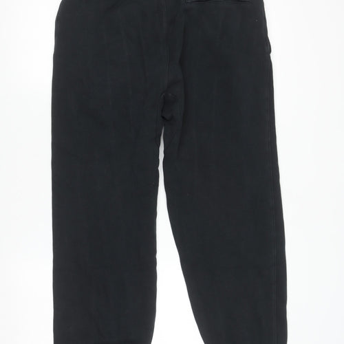 Nike Women Black Small Jogger Activewear Trousers Fleece Cotton Blend
