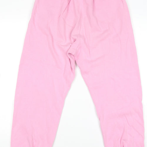 Champion Womens Pink Jogger Sweatpants S Cotton Blend
