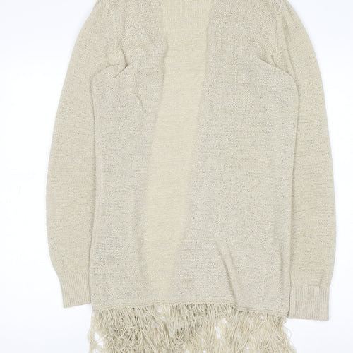 Marks and Spencer Per Una Women’s Beige Fringe Cardigan Size 10
