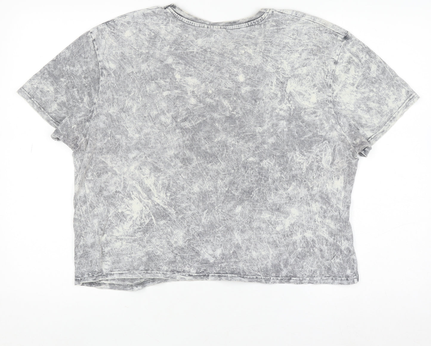 Disney Womens Grey Mr & Mrs Potato Head Cropped T-Shirt M