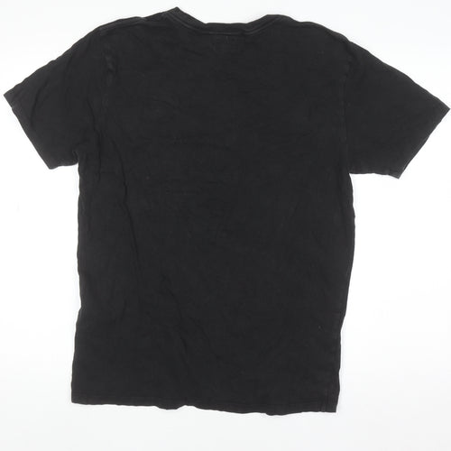 Levi's Men's Black Cotton Crew Neck Short Sleeve Regular Fit T-Shirt M