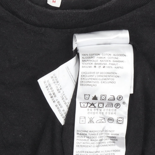 Levi's Men's Black Cotton Crew Neck Short Sleeve Regular Fit T-Shirt M
