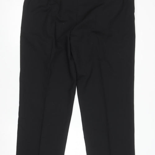 Marks and Spencer Men's Black Pleated Dress Pants 34W 31L Regular Fit