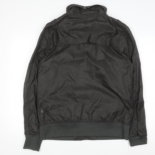 G-Star Men's Black Bomber Jacket L Polyamide Full Zip Urban Style