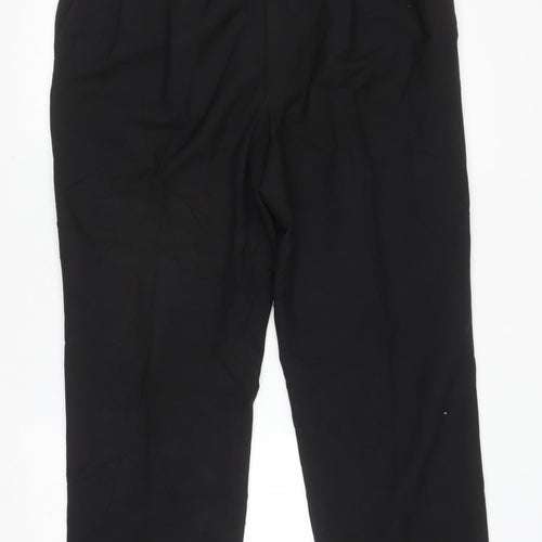 Marks and Spencer Men's Black 38x29 Crease Resistant Dress Pants
