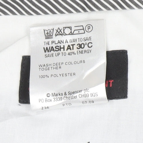 Marks and Spencer Men's Black 38x29 Crease Resistant Dress Pants