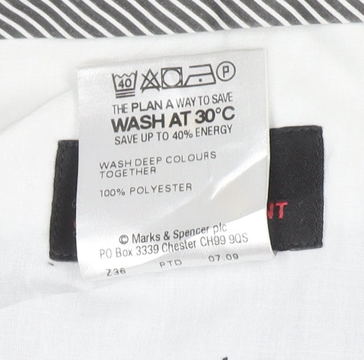 Marks and Spencer Men's Black 38x29 Crease Resistant Dress Pants