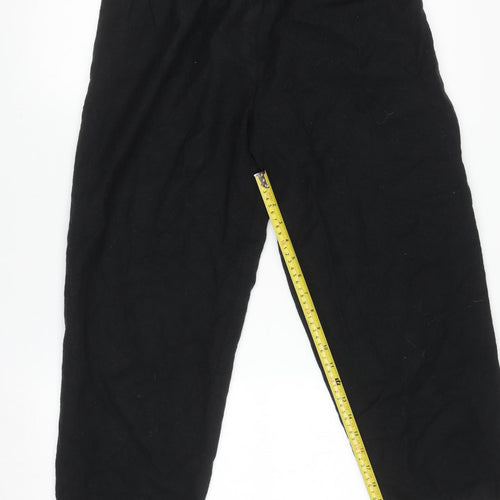 Mr. Jax Women’s Black Wool Pleated High Rise Trousers Size 12