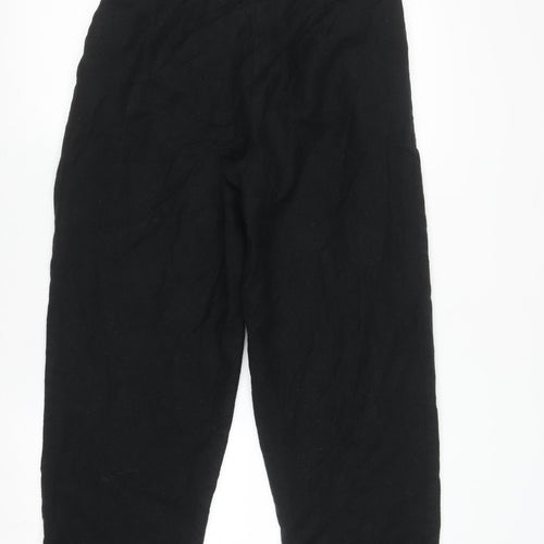Mr. Jax Women’s Black Wool Pleated High Rise Trousers Size 12