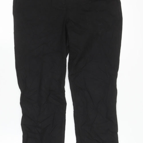 Next Women’s Black Slim Fit Dress Pants Size 6R Straight Leg Trousers