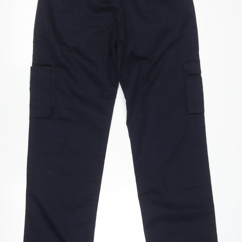 ORN Men's Navy Blue Cargo Work Trousers 32T Regular Fit