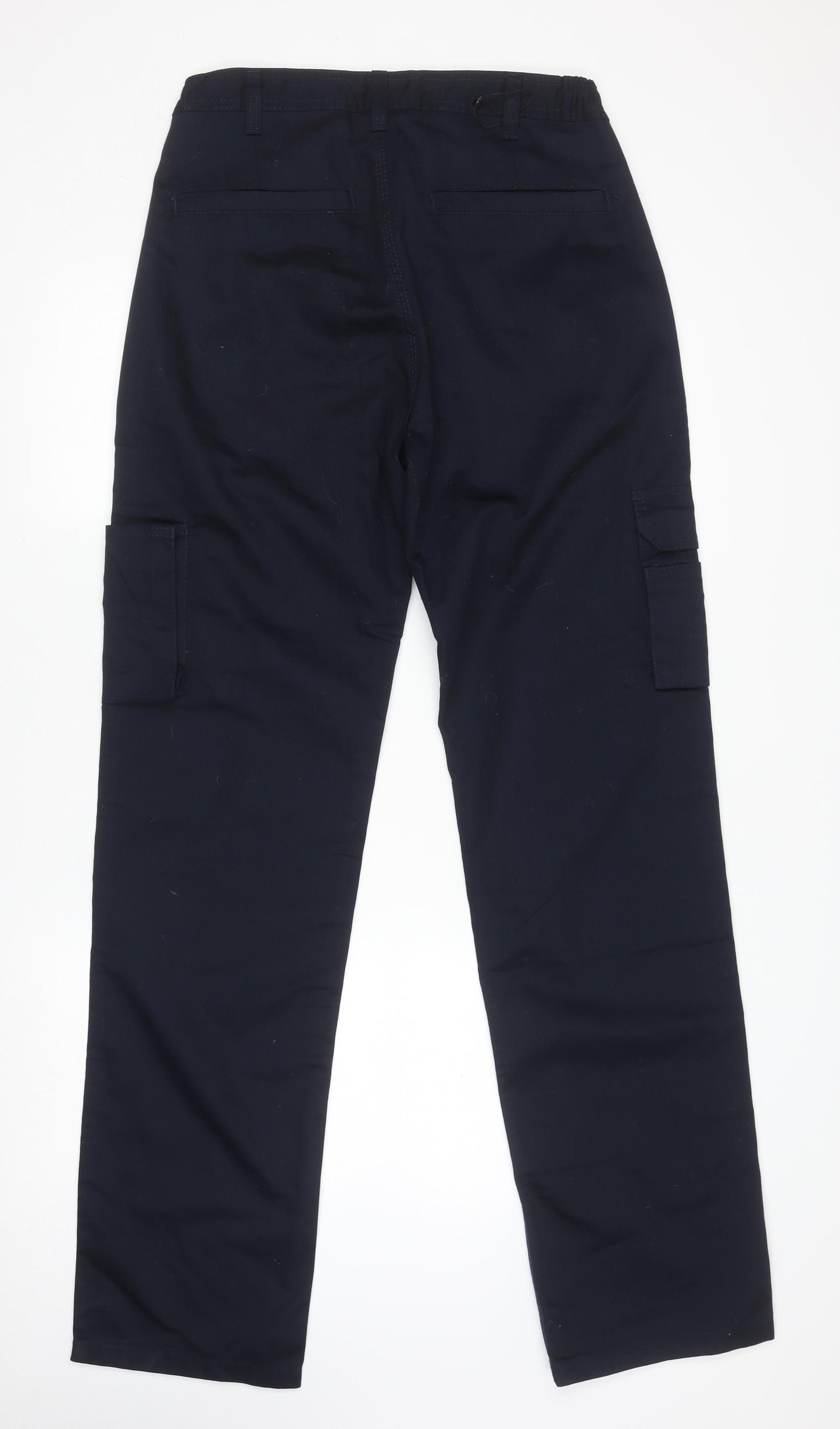 ORN Men's Navy Blue Cargo Work Trousers 32T Regular Fit