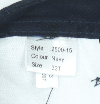 ORN Men's Navy Blue Cargo Work Trousers 32T Regular Fit