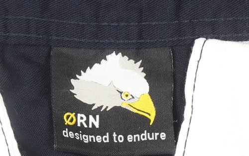 ORN Men's Navy Blue Cargo Work Trousers 32T Regular Fit