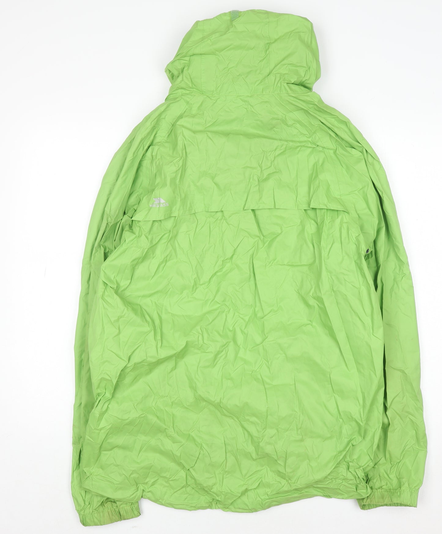 Trespass Men’s Green L Waterproof Windproof Hooded Rain Coat