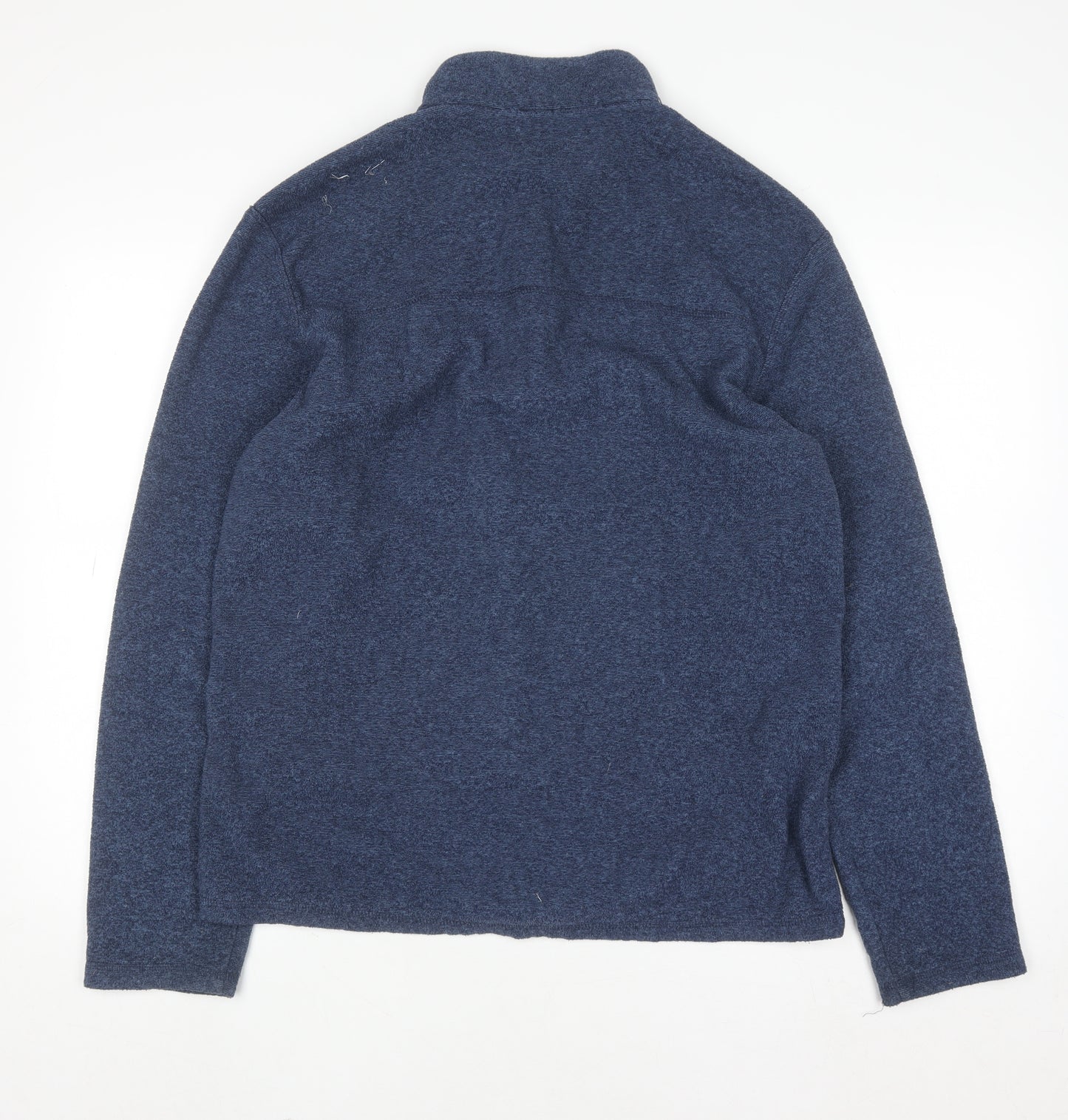 Decathlon Mens Blue 1/4 Zip Fleece Sweatshirt L Regular Fit