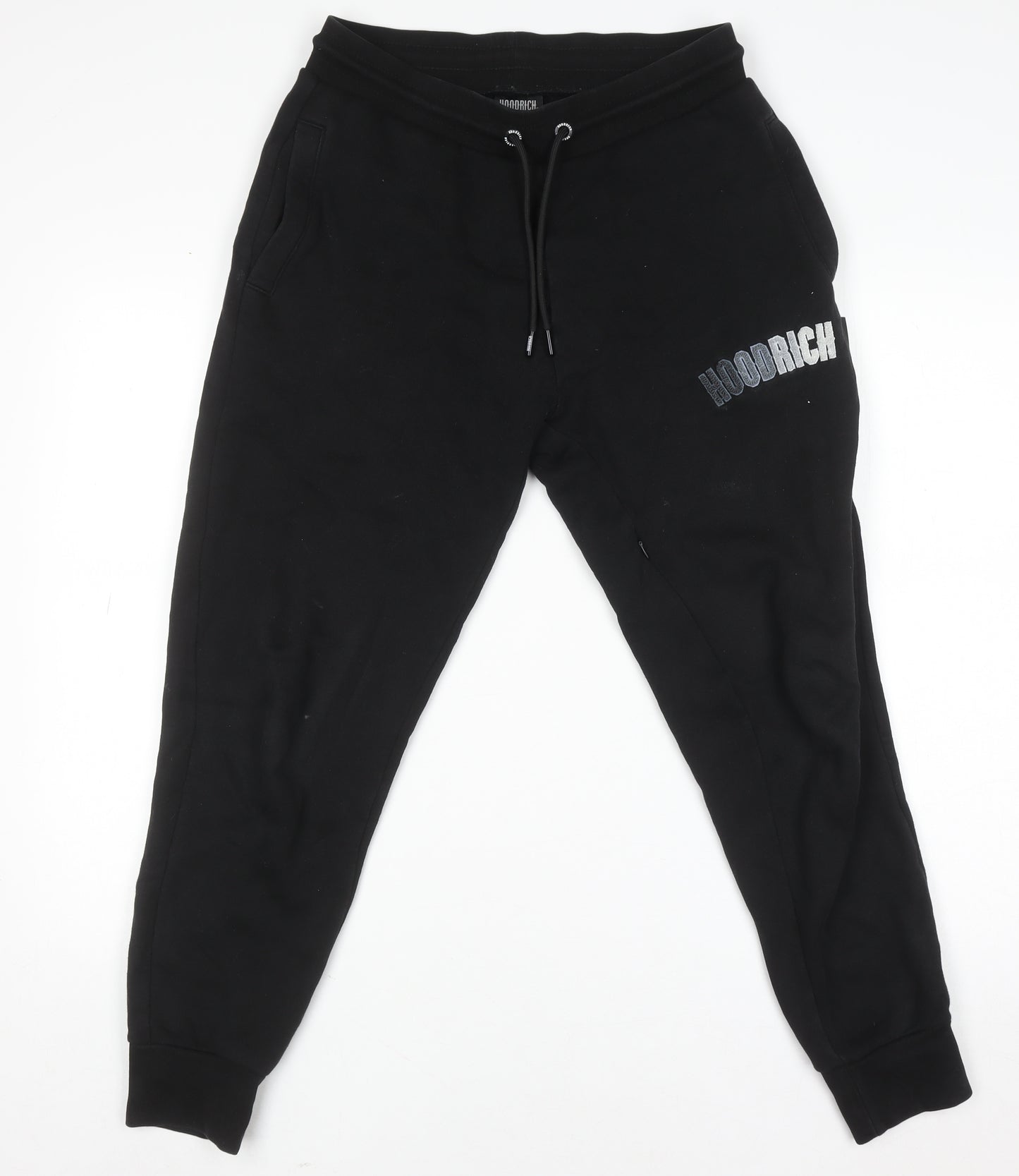 Hoodrich Men's Black Jogger Sweatpants S Regular Fit Fleece Drawstring