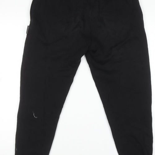 Hoodrich Men's Black Jogger Sweatpants S Regular Fit Fleece Drawstring