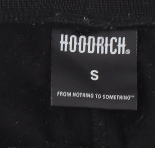 Hoodrich Men's Black Jogger Sweatpants S Regular Fit Fleece Drawstring