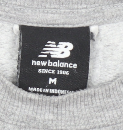 New Balance Men's Grey Crew Neck Pullover Sweatshirt Size M