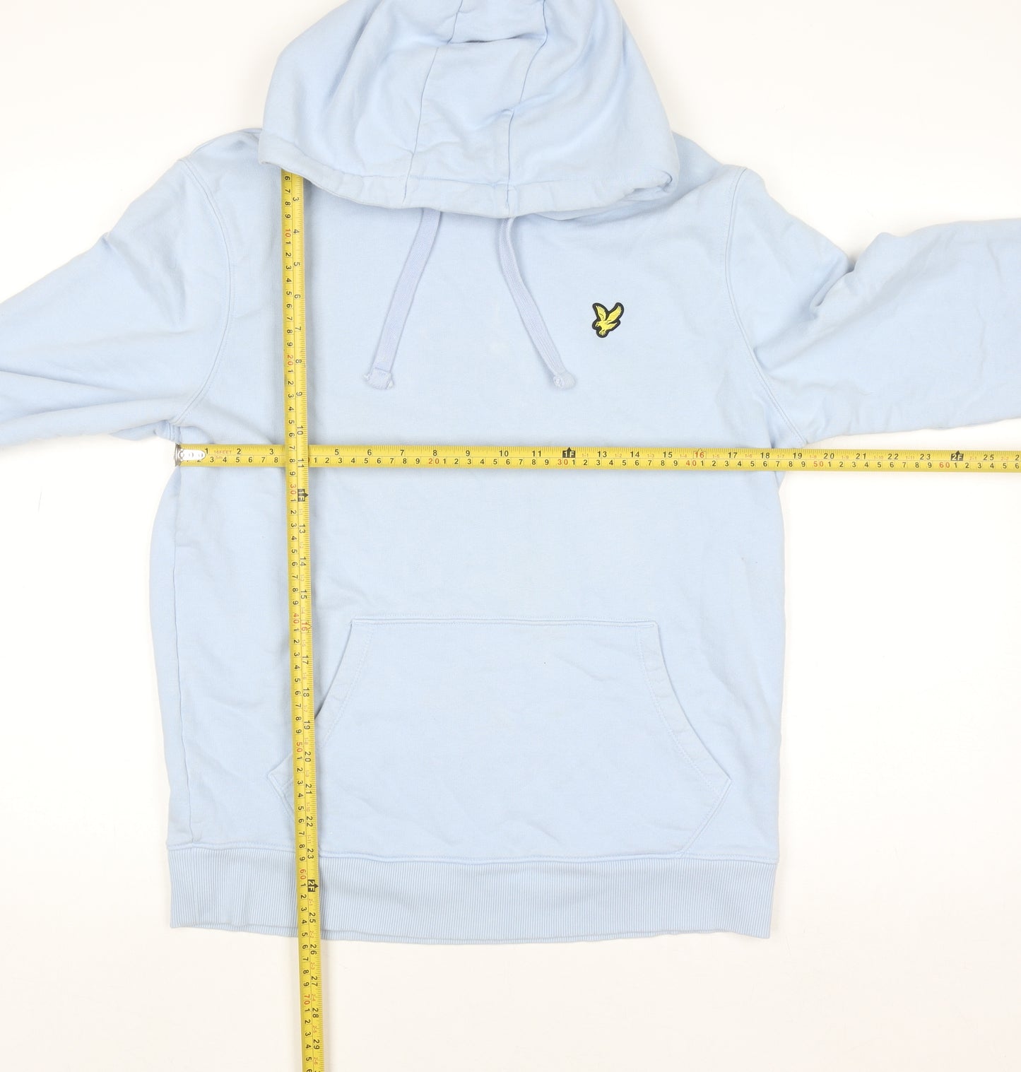 Lyle & Scott Men's Blue Pullover Hoodie Size M Regular Fit