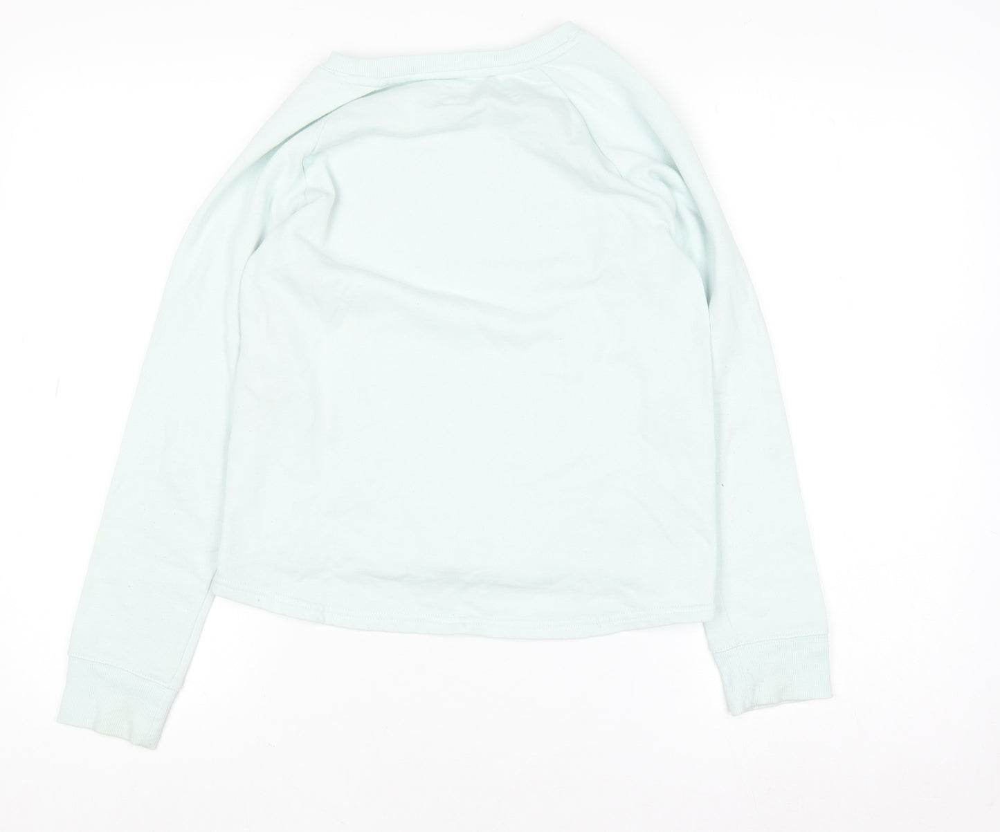 GAP Kids Girls Blue Rainbow Sweatshirt XL 12-13 Years Cotton Blend Zip Detail