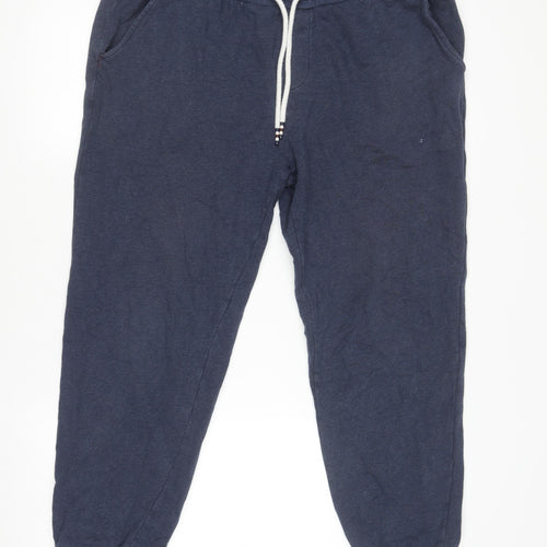 Joules Women's Navy Blue Cotton Jogger Trousers XL Comfortable Activewear