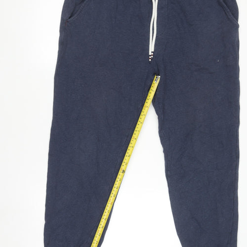 Joules Women's Navy Blue Cotton Jogger Trousers XL Comfortable Activewear