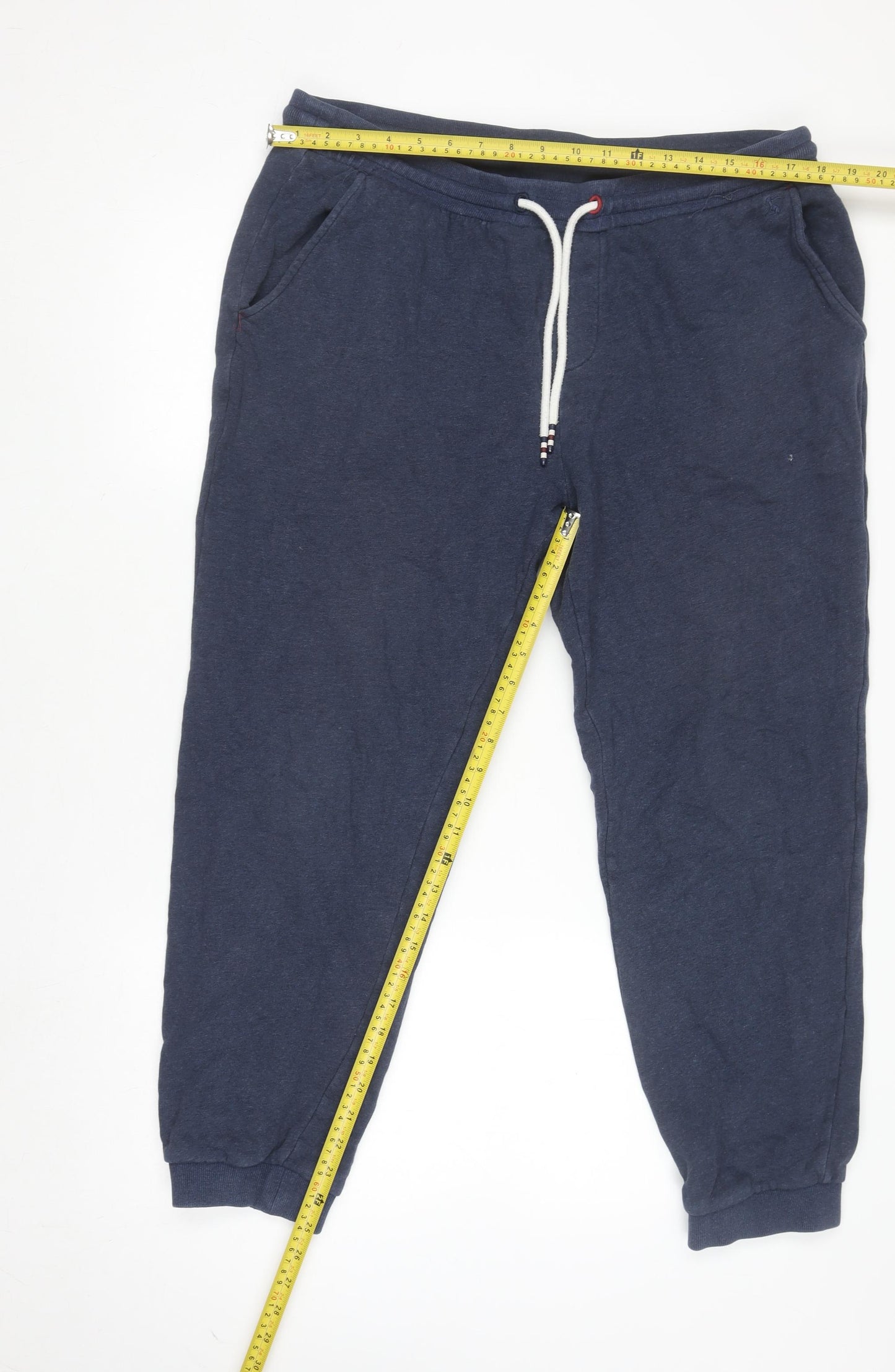 Joules Women's Navy Blue Cotton Jogger Trousers XL Comfortable Activewear