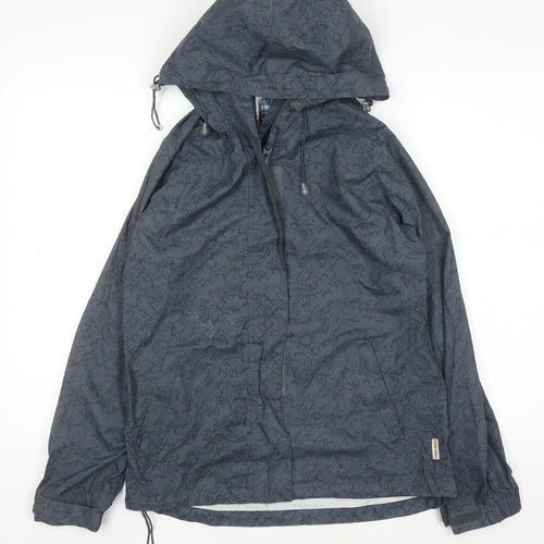 Trespass Womens Grey Waterproof Hooded Rain Coat XS